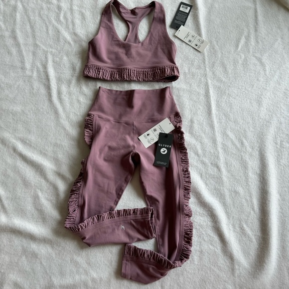 GLYDER Yoga Athletic Leggings | Bra Bundle Set Size S - Picture 2 of 12